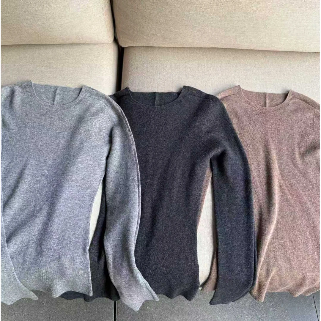 静墨华英 零压肤感 羊毛圆领打底衫