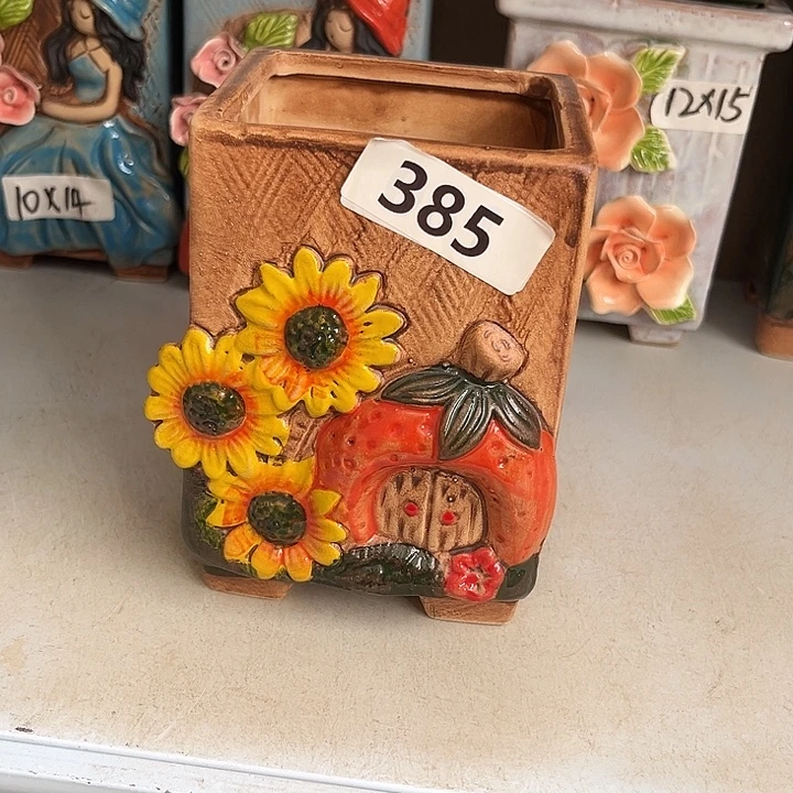 粗陶材质多肉花盆