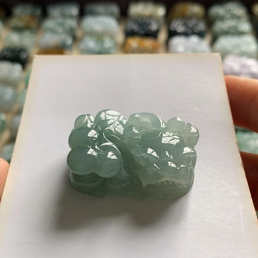 颈饰未镶嵌翡翠天然翡翠貔貅吊坠