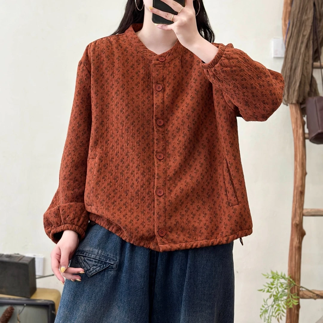 16520新款秋冬加绒休闲减龄百搭上衣外套