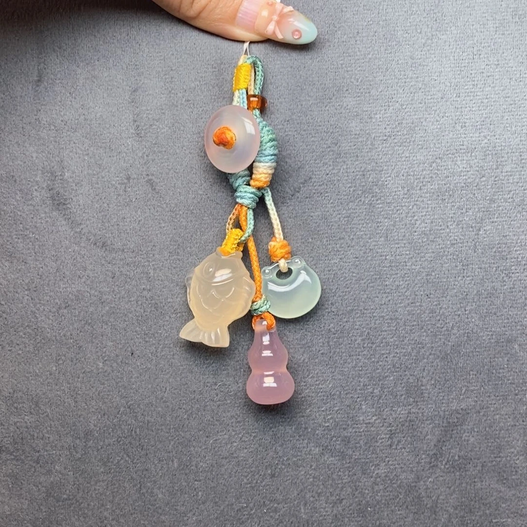 玛瑙/玉髓未镶嵌车挂