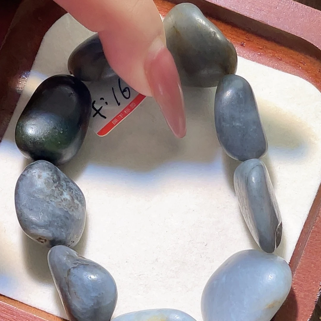 和田玉未镶嵌手链新疆籽18……22