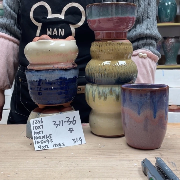 紫砂花盆多肉花盆微瑕36