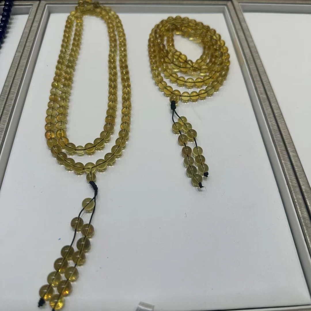 【玉经纶】-99994/HQ9-琥珀珠链-多样性发其一