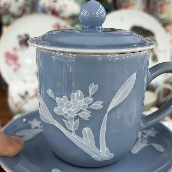 壶迎****福景德镇陶瓷办公杯