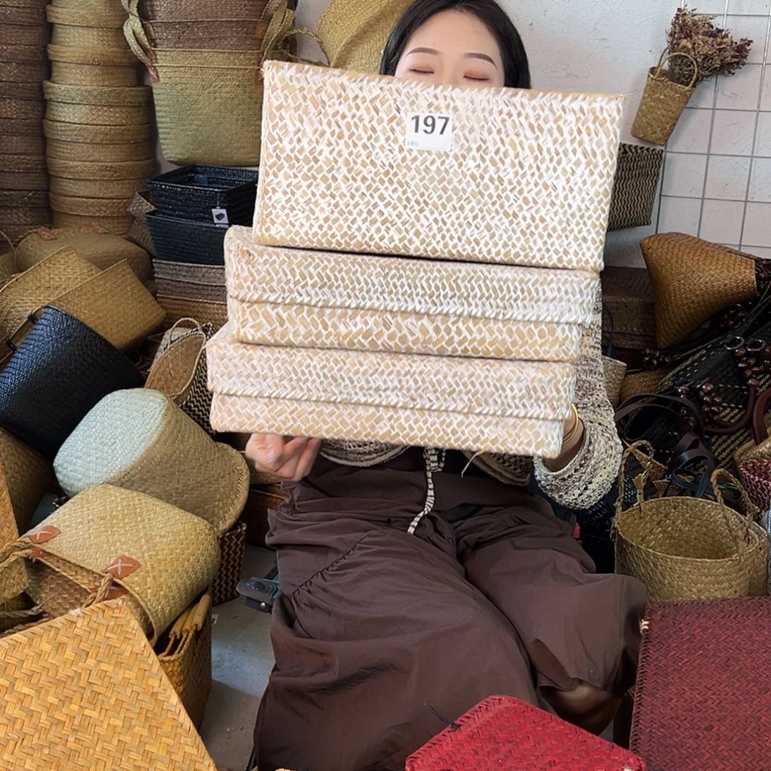 草编草编包/草编收纳盒微瑕疵