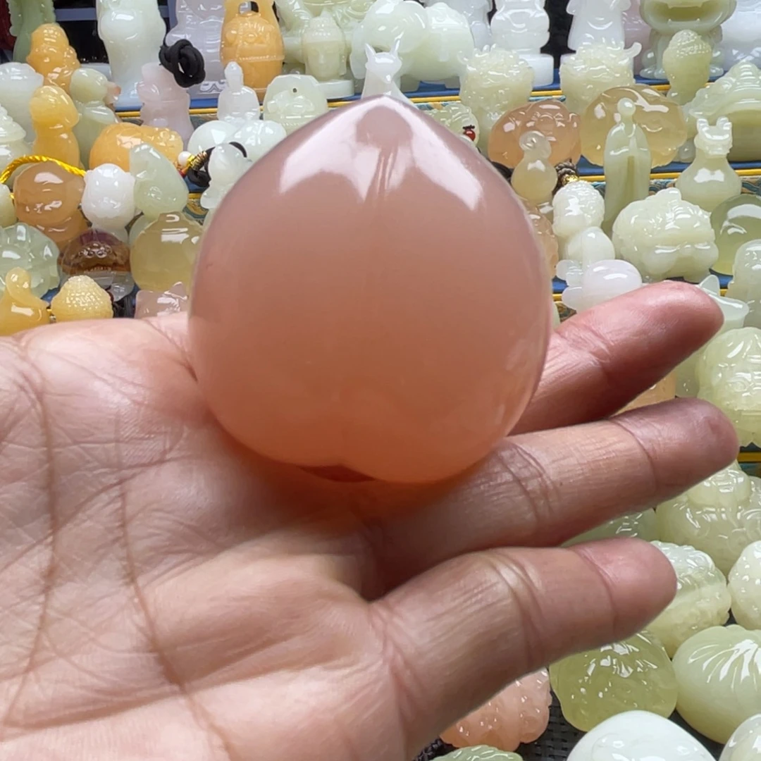 幸****玉天然桌面小摆件