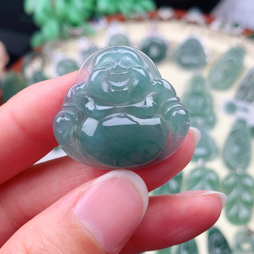 翡翠银S925镶嵌颈饰吊坠