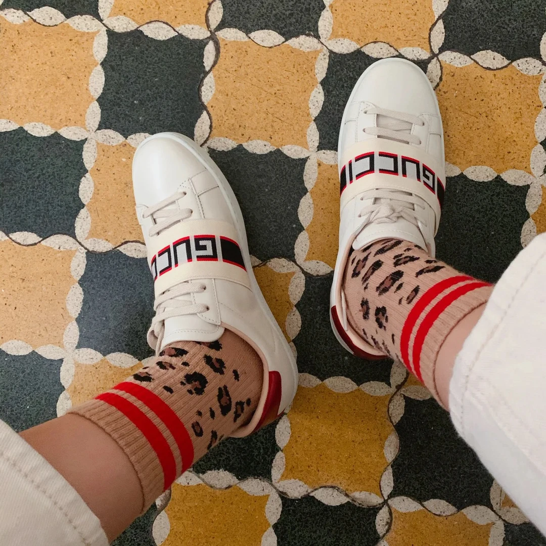 95新 GUCCI/古驰 小白鞋/36码/Xspn4390