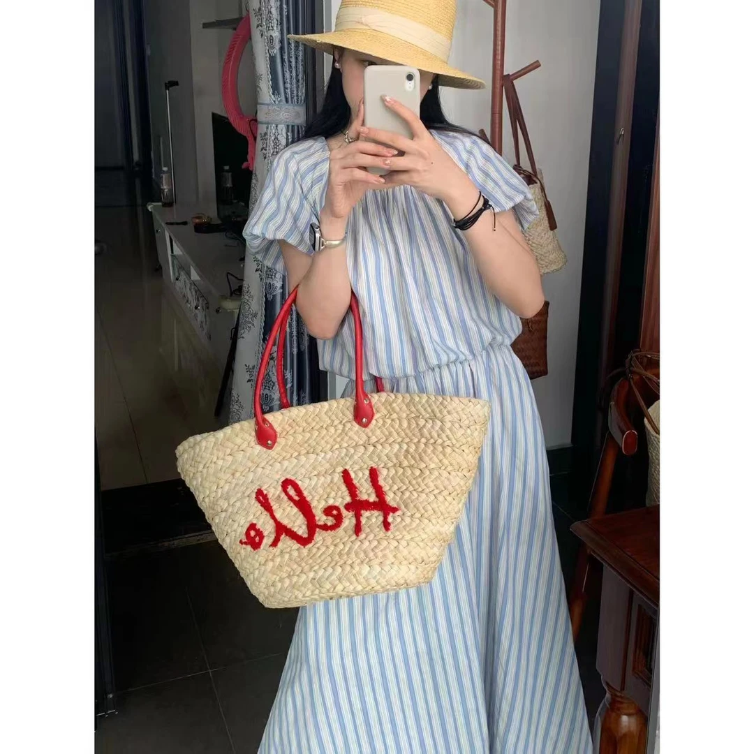 【LAN.LAN】夏季气质显瘦蓝白条纹套装