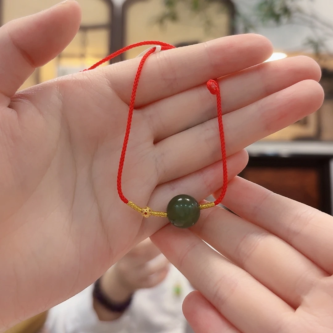 和田玉未镶嵌手绳多样性发其一