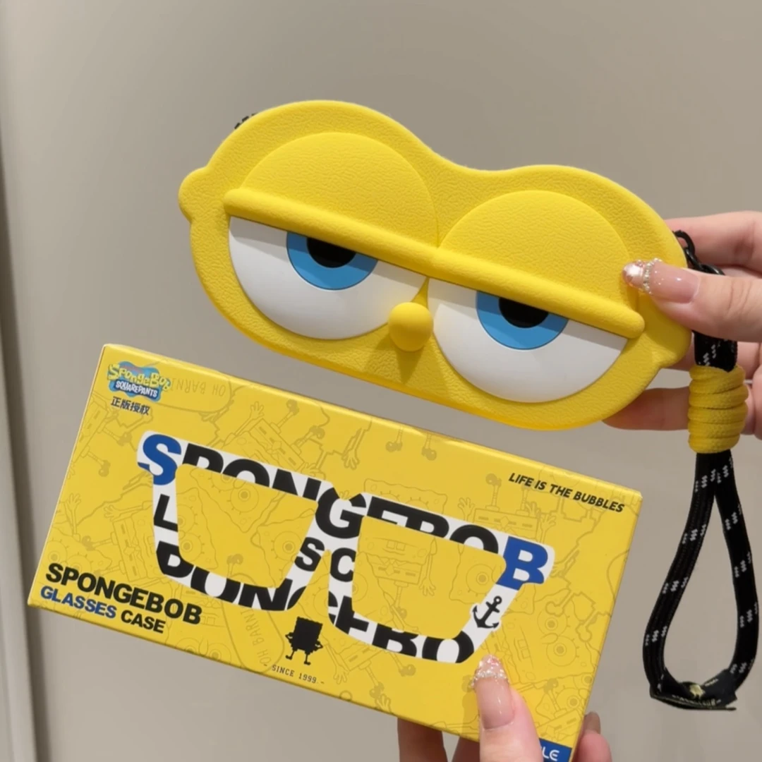 ONE 海绵宝宝正版授权眼镜包2025新款可爱礼物包零钱包收纳硅胶包