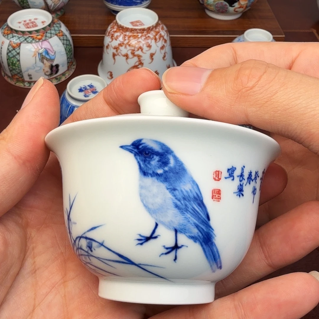 假***过陶现代景德镇全手绘陶瓷