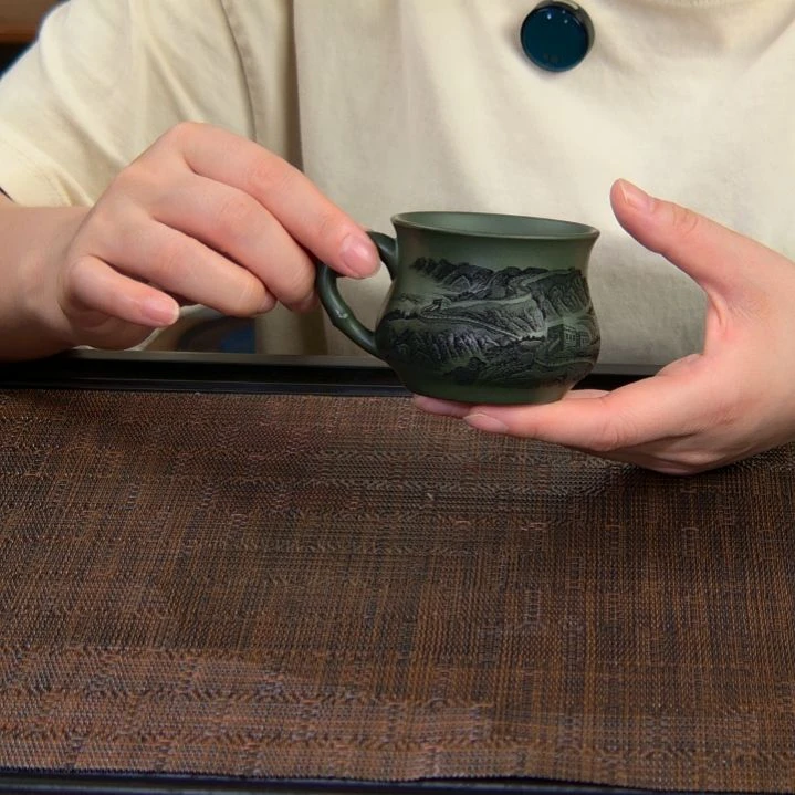 茶杯紫砂高货放漏