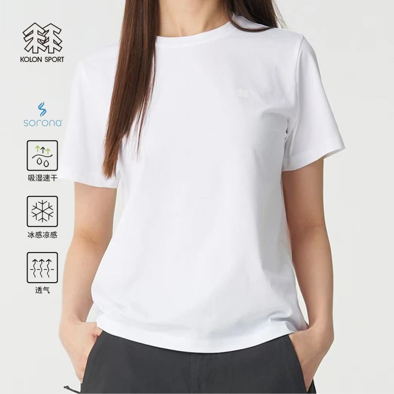 可隆/  女款Sorona面料户外速干冰感运动圆领短袖25602