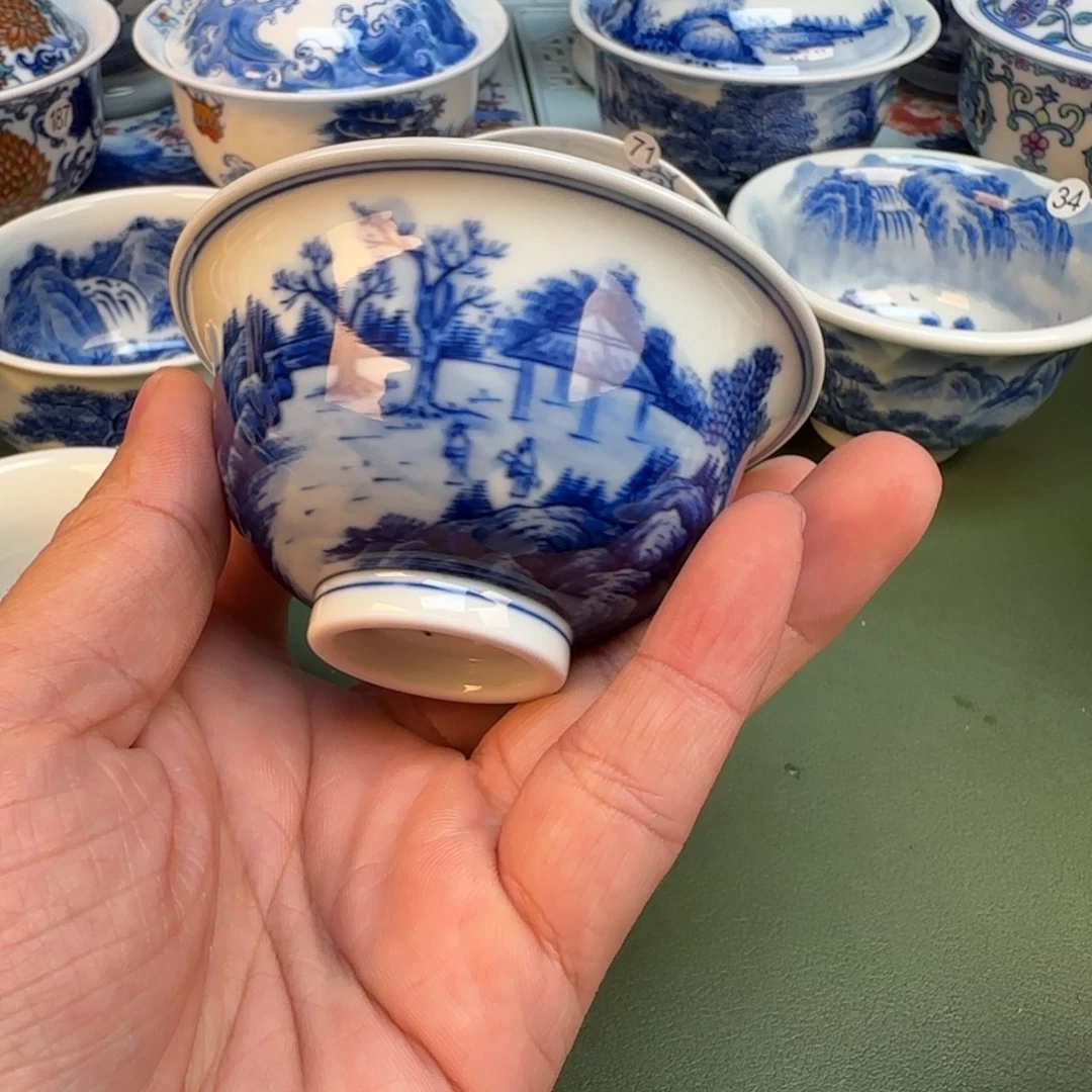 纯手工纯手绘茶具石头84