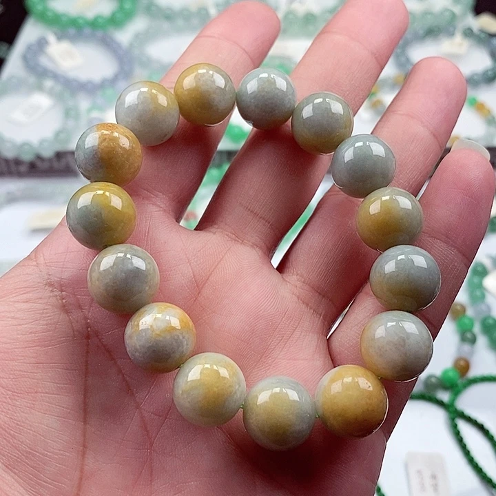 翡翠手链未镶嵌卡13+