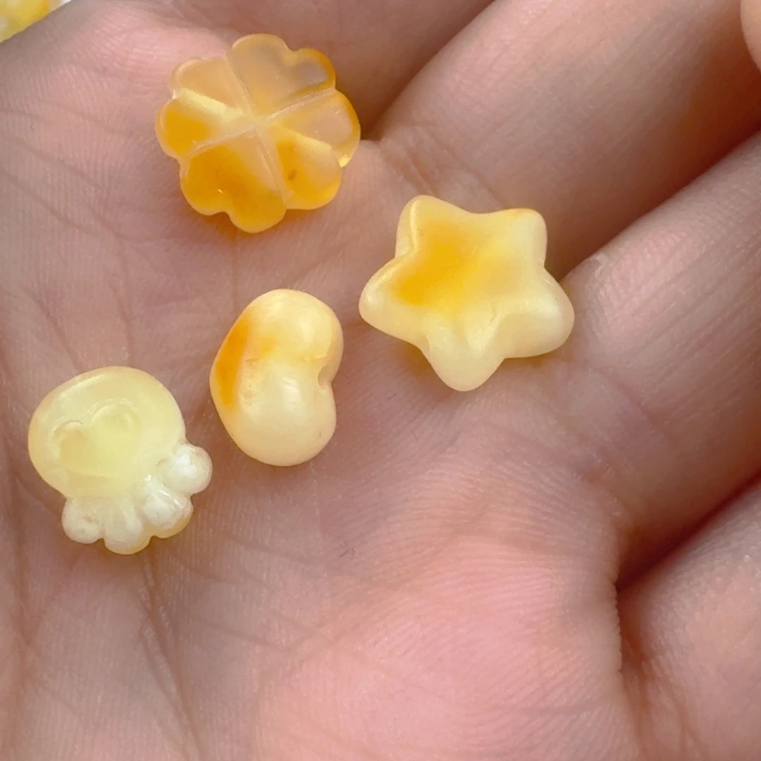 裸石蜜蜡未镶嵌全品四个