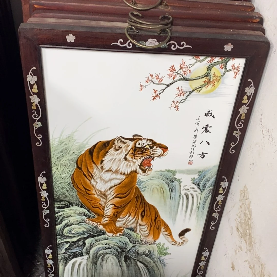 瓷86*46*1景德镇瓷板画柴窑烧制