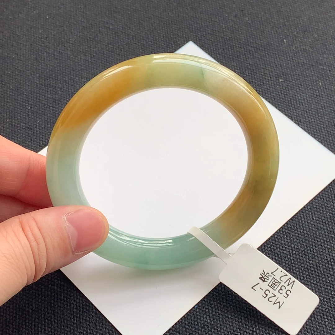 翡翠未镶嵌手镯24号