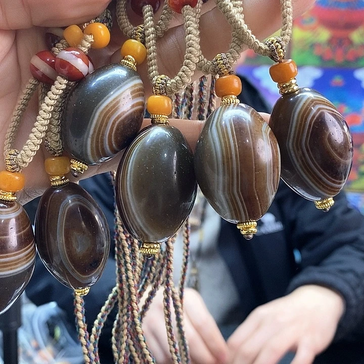 玛瑙/玉髓未镶嵌颈饰174多样性发其一