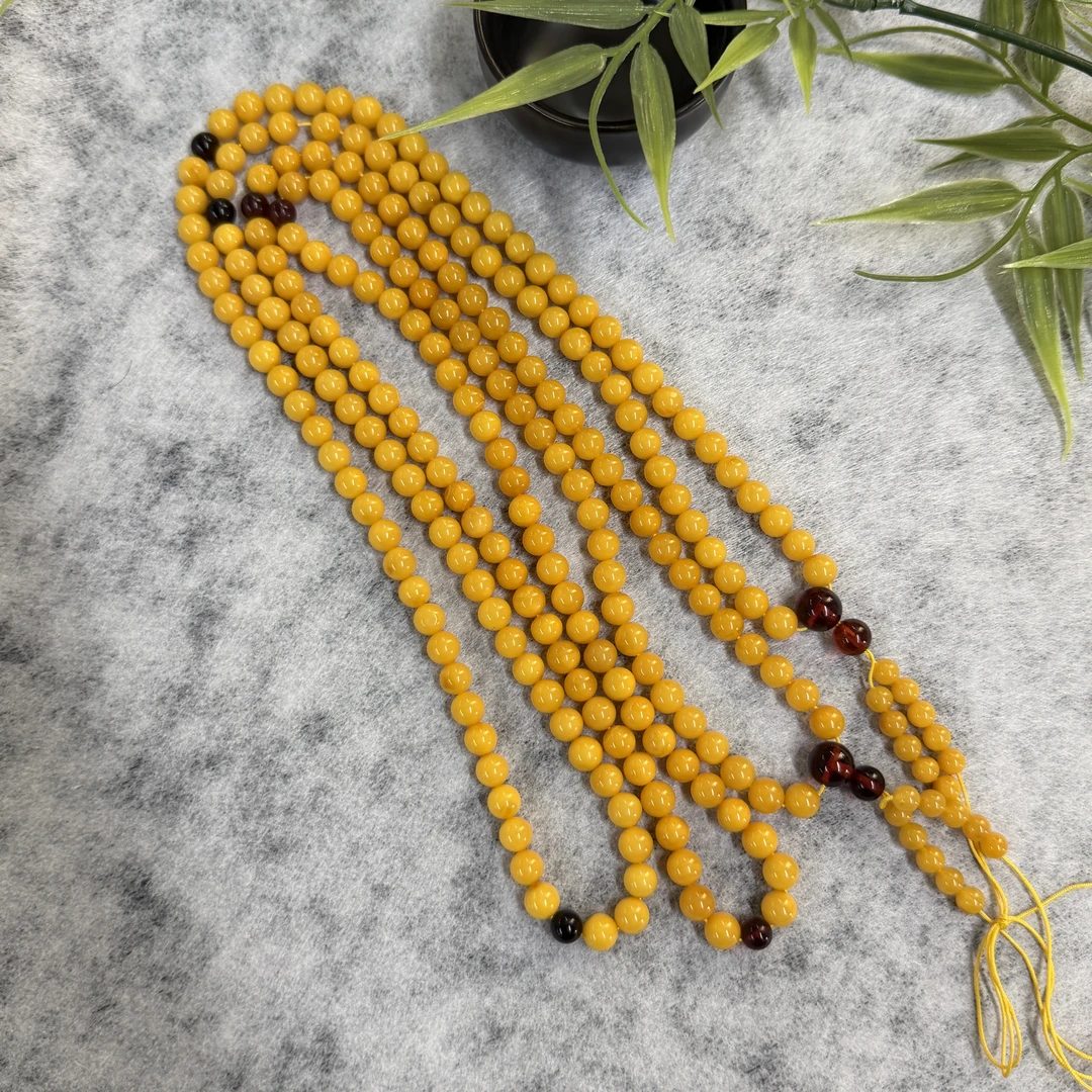 老蜡圆珠多圈7mm+多样性发其一