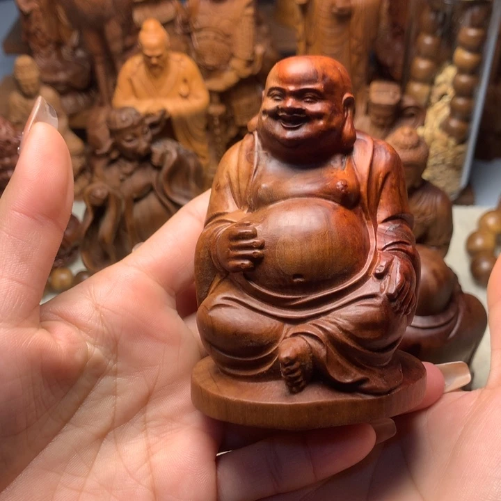 檀香木其他老山檀香手把件瑕疵