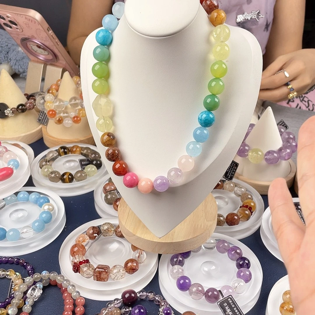 银S925镶嵌手链烟晶