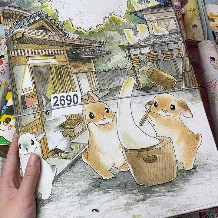 织绣A4活页送收纳册2690