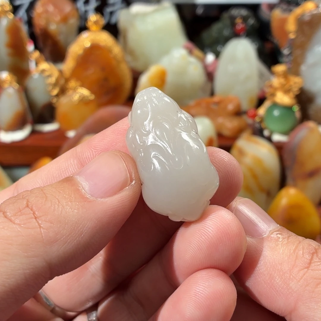 和田玉未镶嵌挂件15g