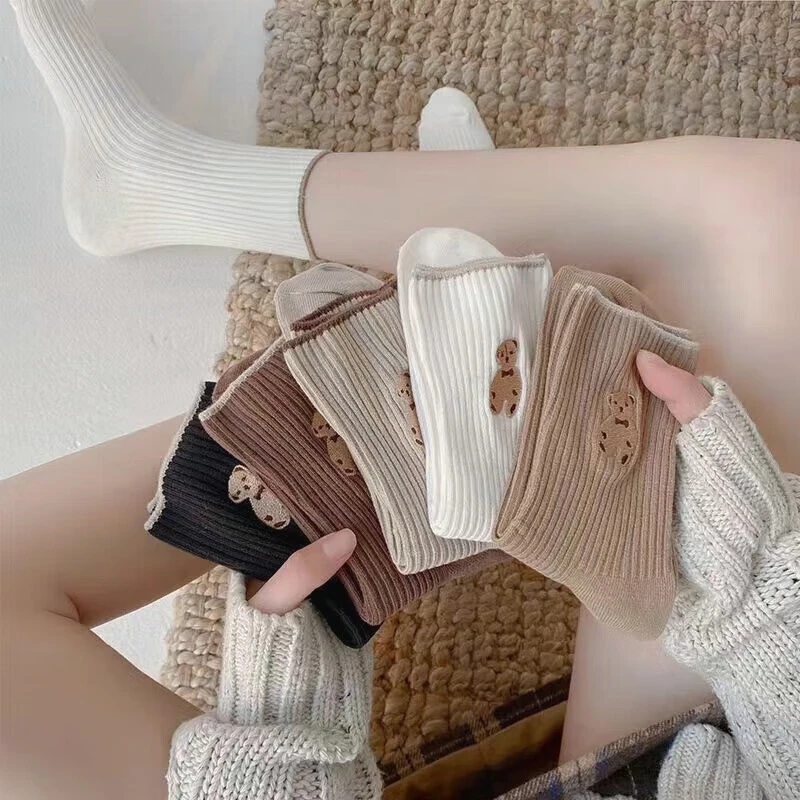 【高品质女袜】羊绒/兔绒/珊瑚绒/棉/中长筒ins风对对碰