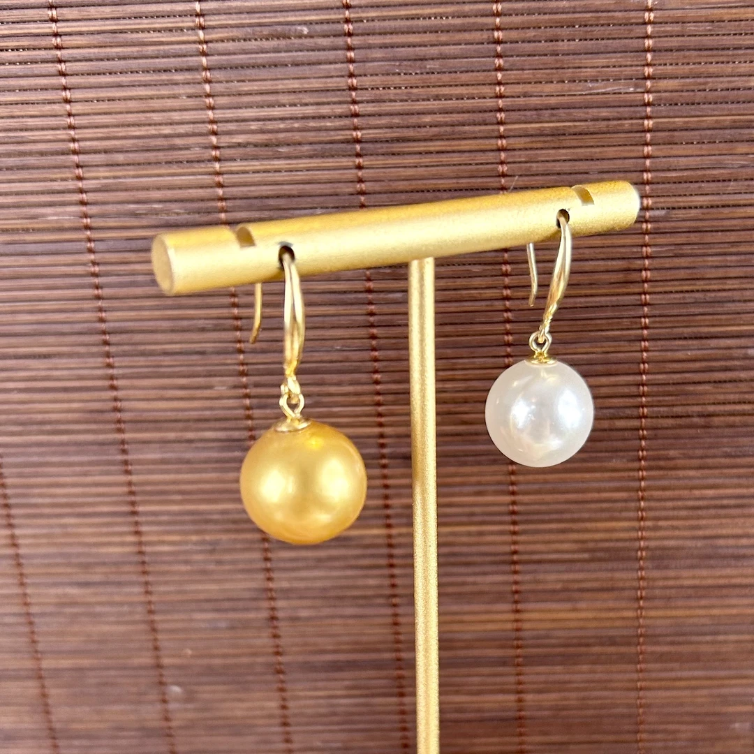 925银耳饰 【14mm高跟鞋耳钩】灵动百搭不挑人经典简约贝珠耳饰al2