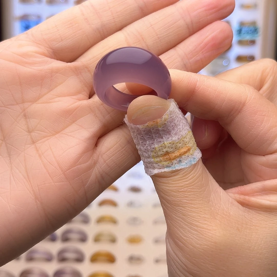 玛瑙/玉髓戒指未镶嵌