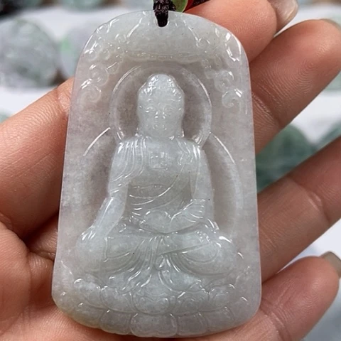翡翠颈饰未镶嵌阿尼陀佛福利