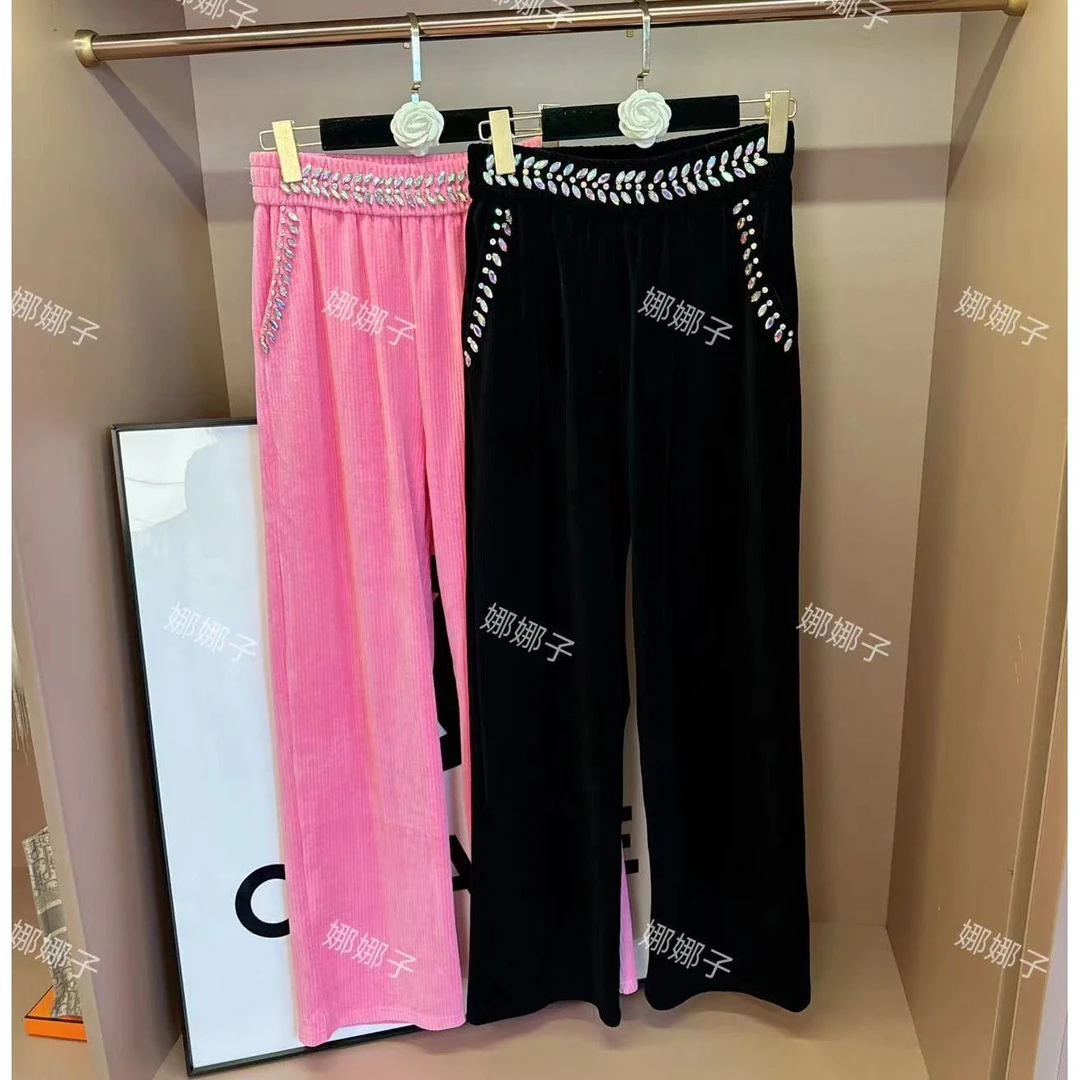 【鎏金梦境】重工钉珠轻奢百搭亲肤灯芯绒休闲裤