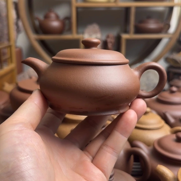 茶壶紫砂明炉160cc红皮龙