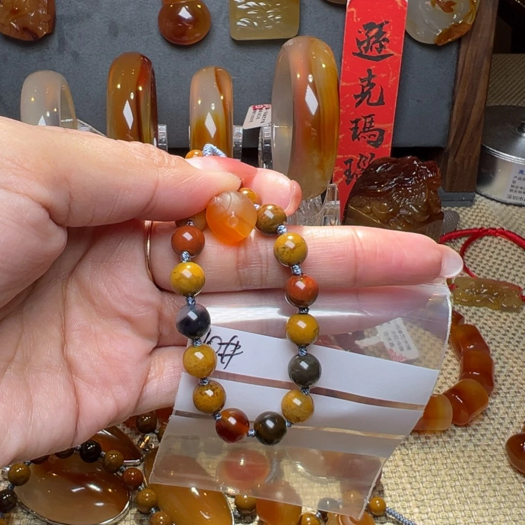 玛瑙/玉髓颈饰合金霹**侠10