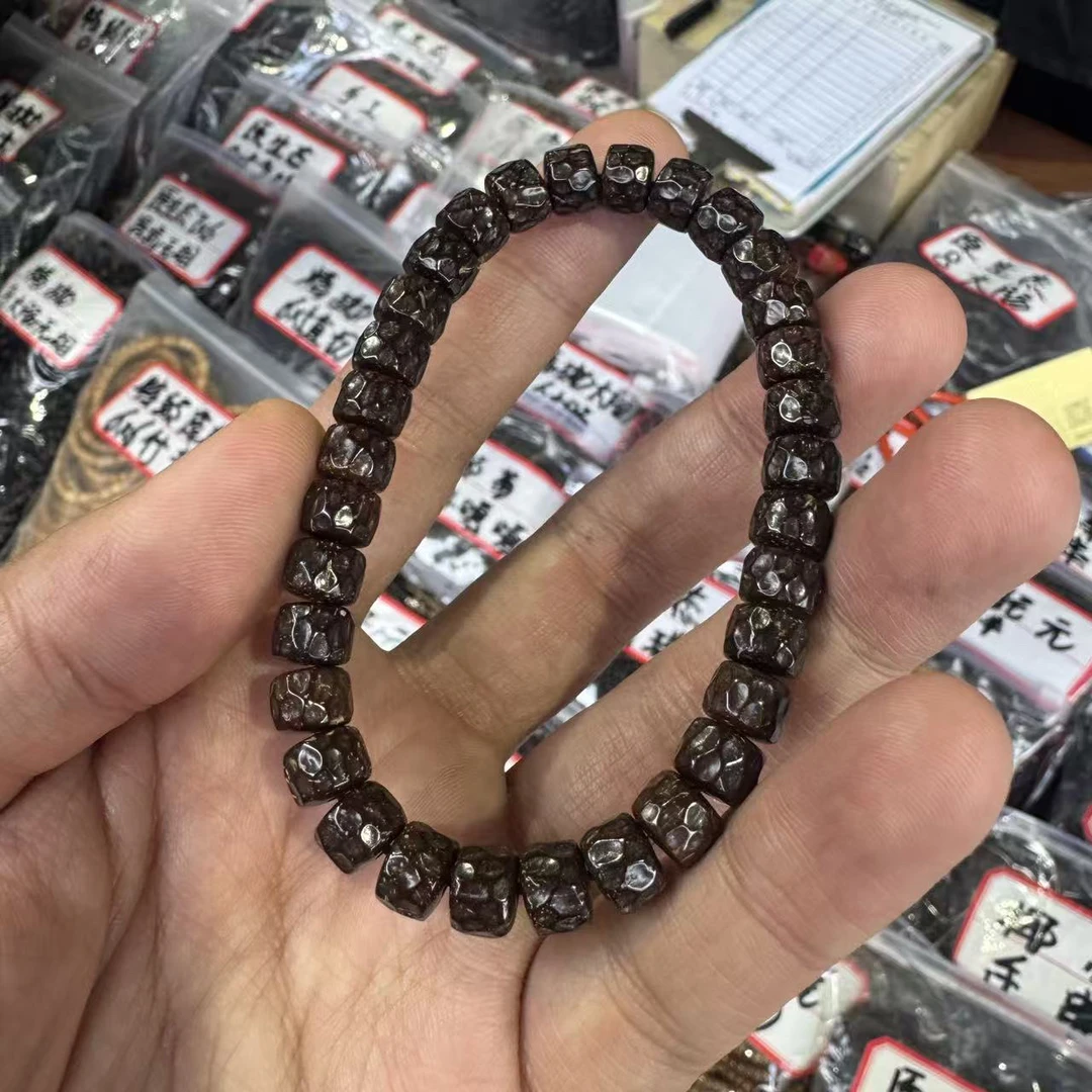 【E422】椰蒂原生态 8mm 左右刀锋无相手串