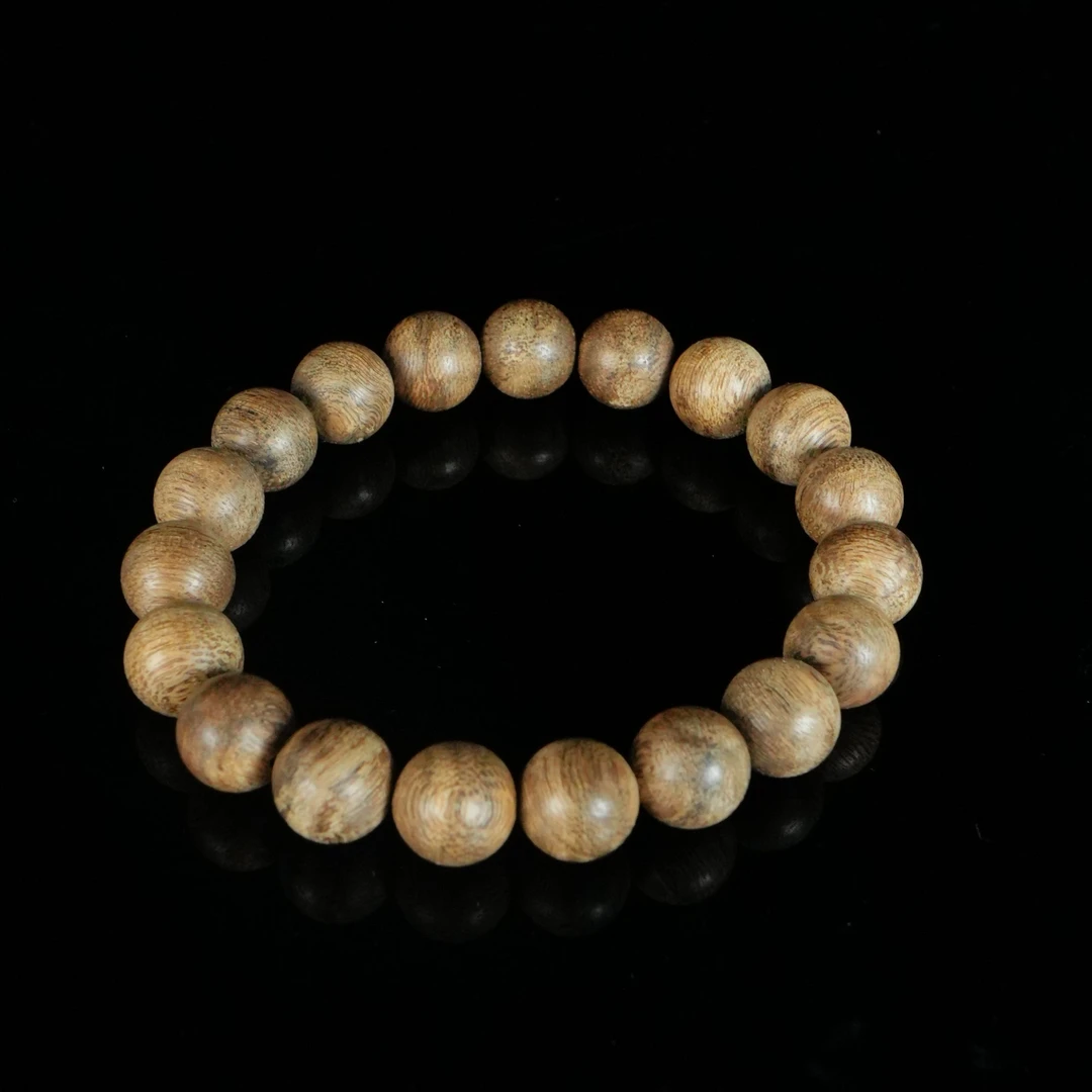 B2882 东马软丝粗纹老料沉香手串 1.17cm 10g