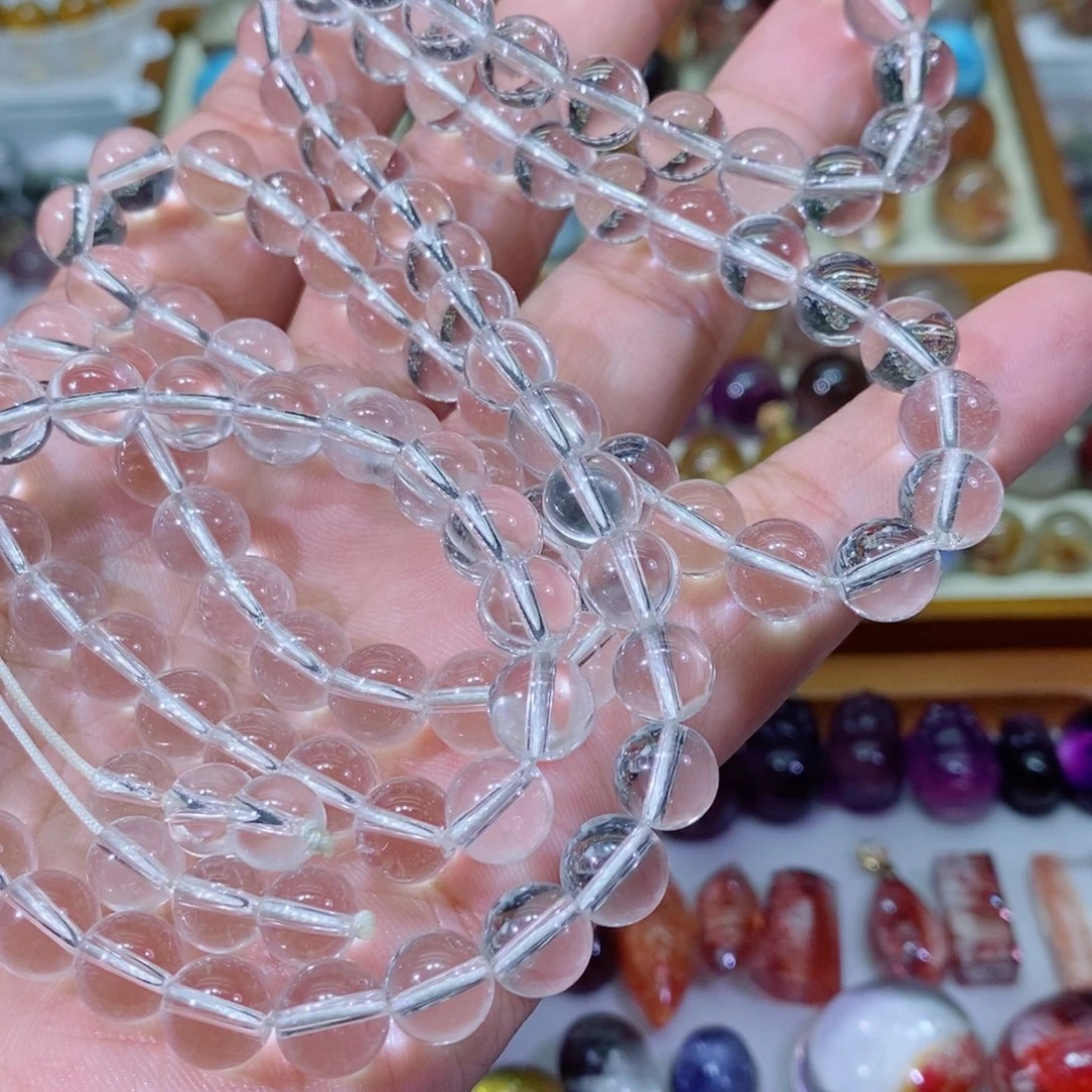 水晶佛珠项链未镶嵌1**一