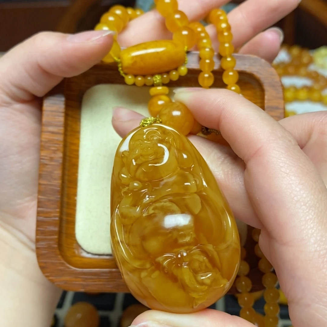 【闪购商品】蜜蜡颈饰未镶嵌雅项链