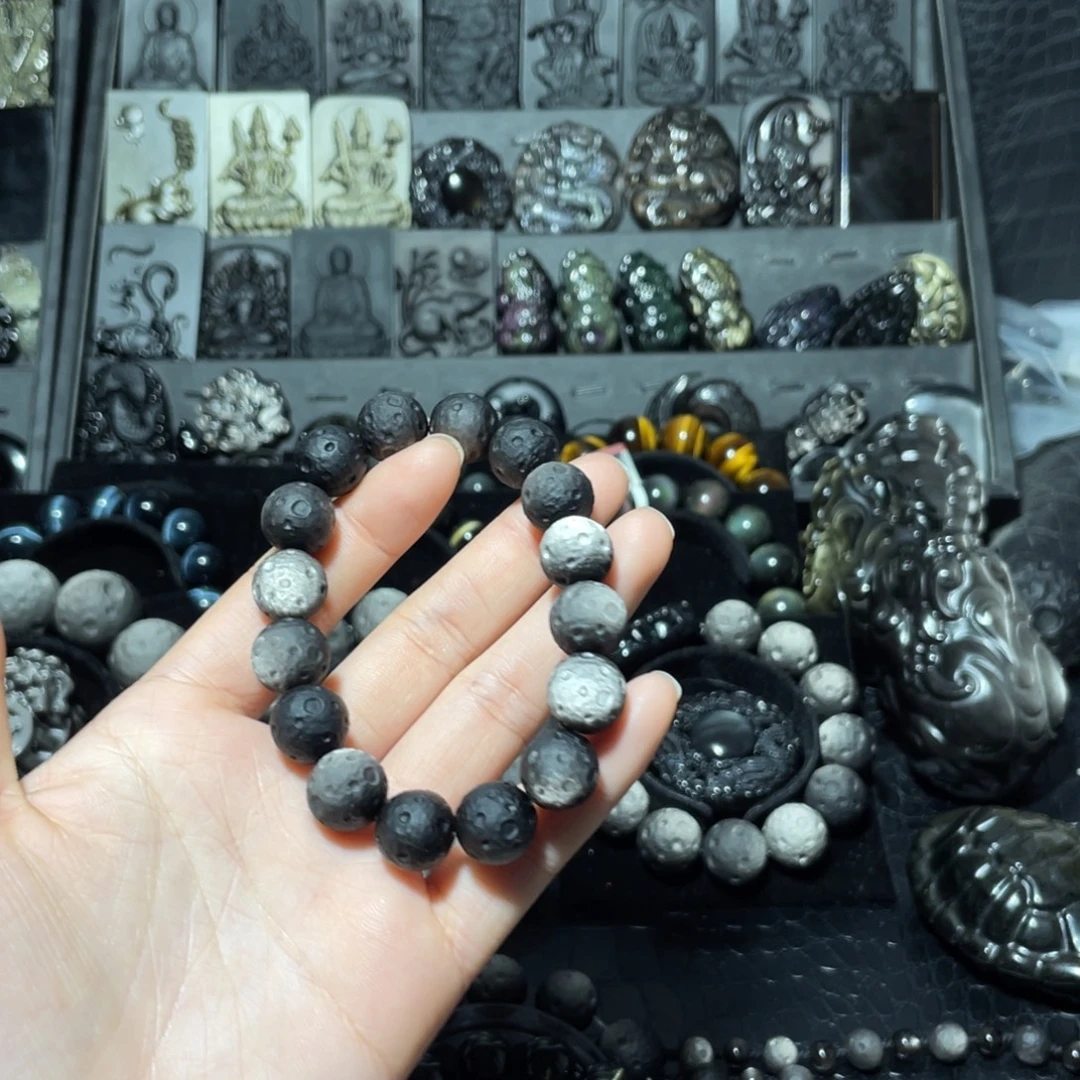 小***哥黑曜岩未镶嵌珠宝奇石