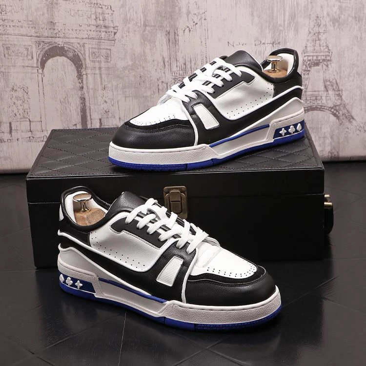 高级感透气小白鞋男士2025春秋季新款潮流百搭皮鞋运动休闲板鞋