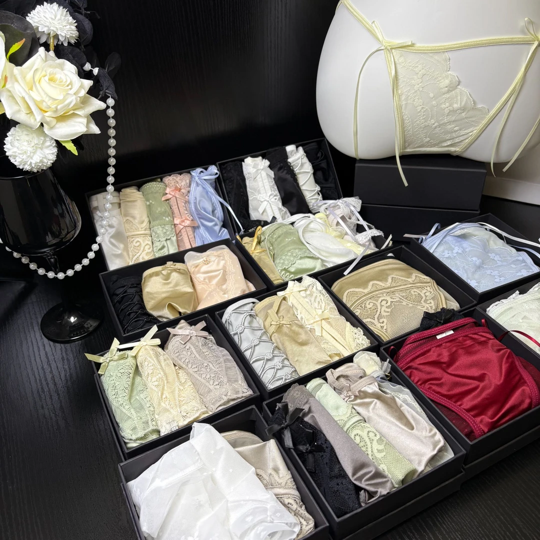 法式蕾丝日系3条装混搭2025款福利组合透气内裤NO退NO换夏季