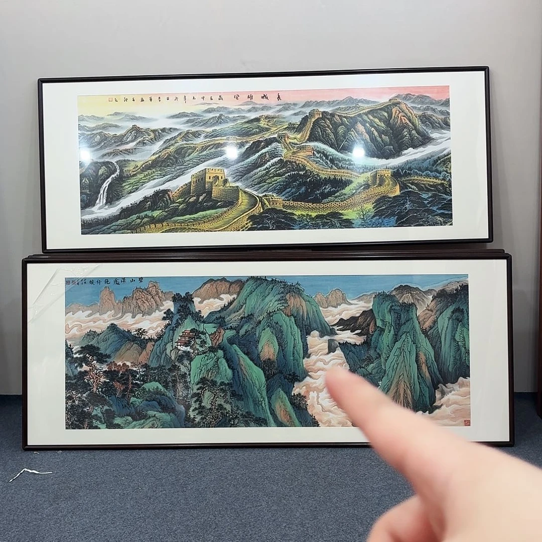 国画手绘作品210-80尺寸