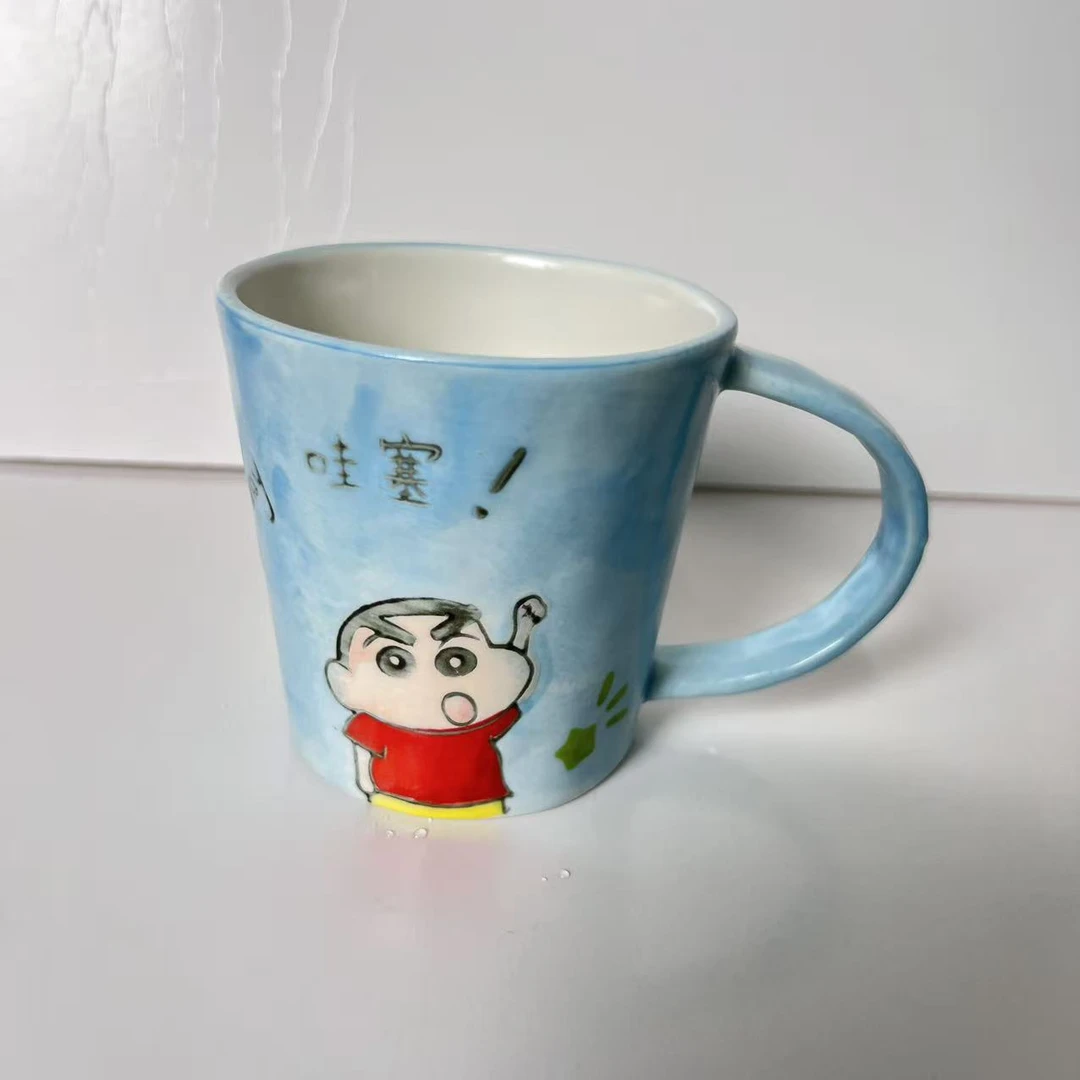 【瓷心专属/出口原单】蜡笔小新-哇塞320毫升咖啡杯
