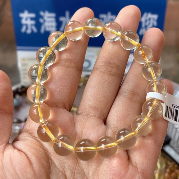 水晶手串未镶嵌黄水晶