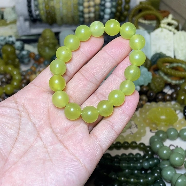 蛇纹石玉未镶嵌手链