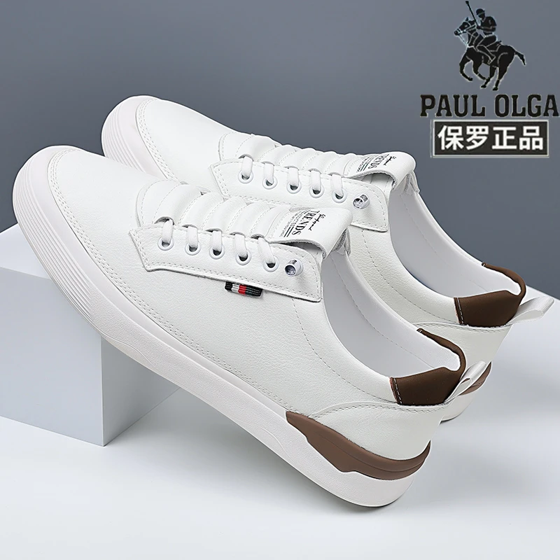 保罗正品男士休闲鞋品牌一脚蹬新款男鞋潮流百搭板鞋软底运动鞋男