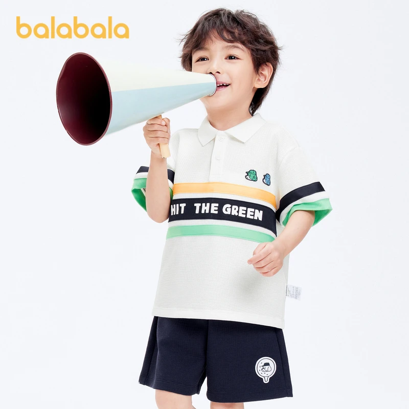巴拉巴拉童装新款男童短袖T恤时尚休闲polo夏装209225117113